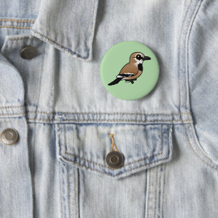 Birdorable Iran Ground Jay Button