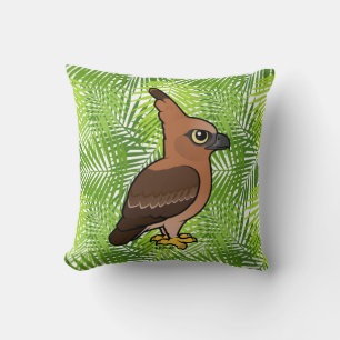 Birdorable Javan Hawk-Eagle (erwachsen & juvenil) Kissen