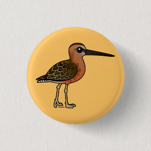 Birdorable Lang-berechnete Dowitcher Button