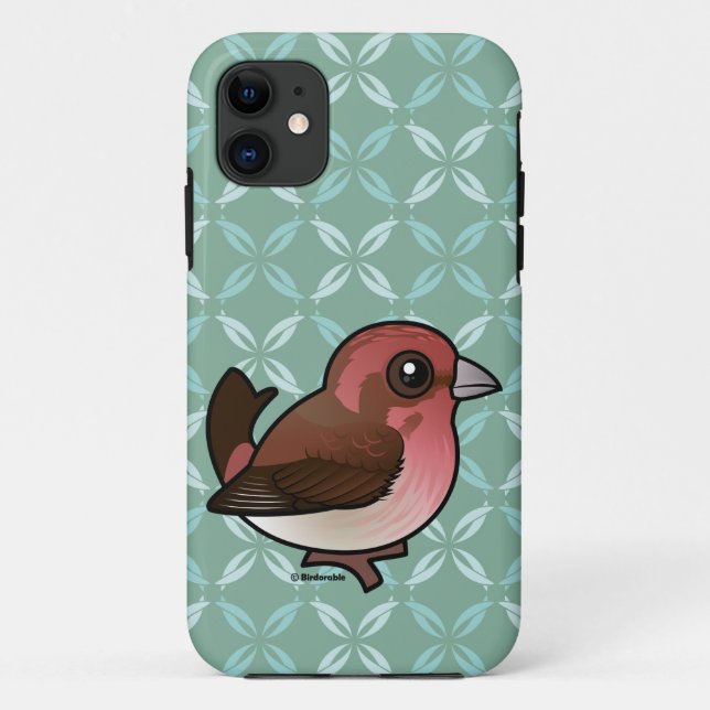 Birdorable Lila Finish Case-Mate iPhone Hülle (Rückseite)