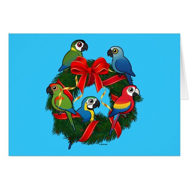 Birdorable Macaws Weihnachtskrieg (Vorderseite (Horizontal))