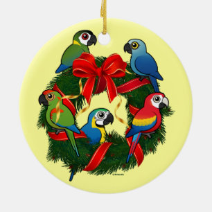 Birdorable Macaws Weihnachtskrieg Keramik Ornament