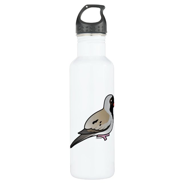 Birdorable Namaqua Taube Edelstahlflasche (Vorderseite)