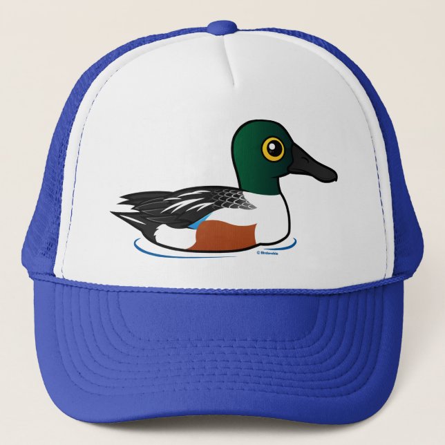 Birdorable Nordlöffelente Truckerkappe (Vorderseite)