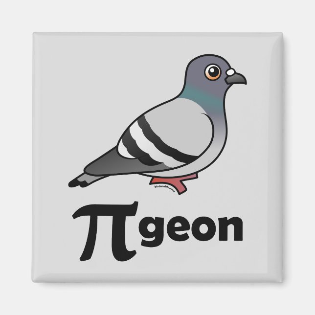 Birdorable PI-geon / Taubenpi Magnet (Vorne)