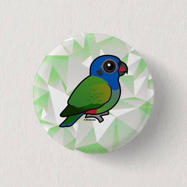 Birdorable Pionus Button (Vorderseite)