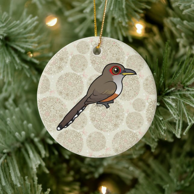 Birdorable Puerto Rican Lizard Cuckoo Keramik Ornament (Baum)