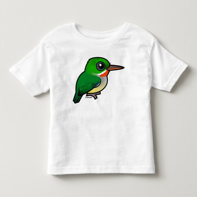 Birdorable Puerto Rican Tody Kleinkind T-shirt (Vorderseite)