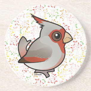 Birdorable Pyrrhuloxia Sandstein Untersetzer