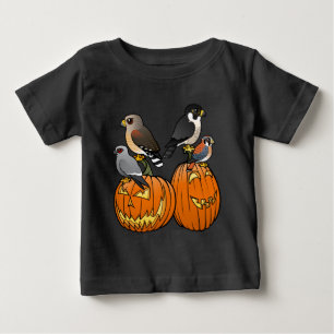 Birdorable Raubvögel auf Kürbisen Baby T-shirt