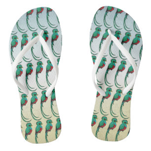 Birdorable Resplendant Quetzal Flip Flops