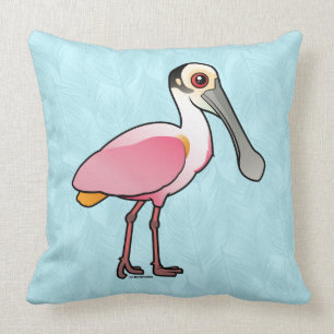 Birdorable rosa Spoonbill Kissen