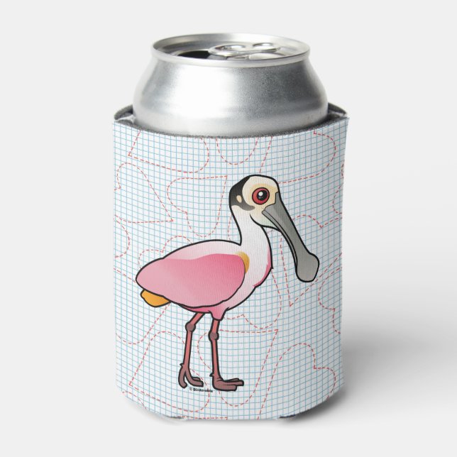 Birdorable Roseate Spoonbill Dosenkühler (Kanne Vorderseite)