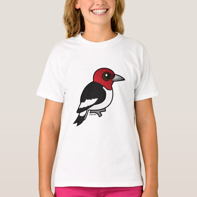 Birdorable Rosenkopfspecht T-Shirt (Vorderseite)