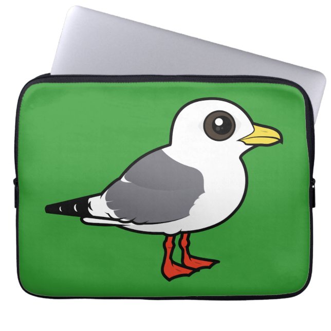 Birdorable rotfüßiger Kittiwake Laptopschutzhülle (Vorderseite)
