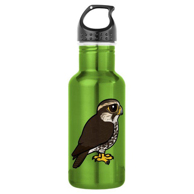 Birdorable Saker Falke Trinkflasche (Vorderseite)