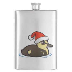 Birdorable Santa Duckling Flachmann
