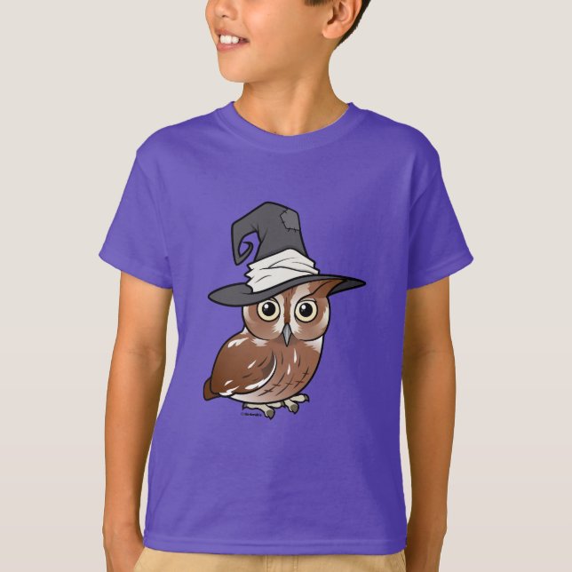 Birdorable Schrei-Eulen-Hexe T-Shirt (Vorderseite)