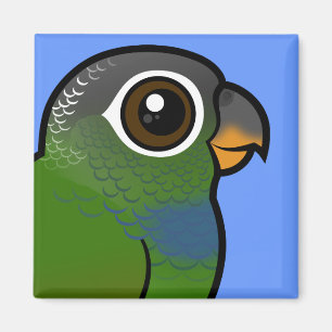 Birdorable Schuppig-köpfiger Papagei Magnet