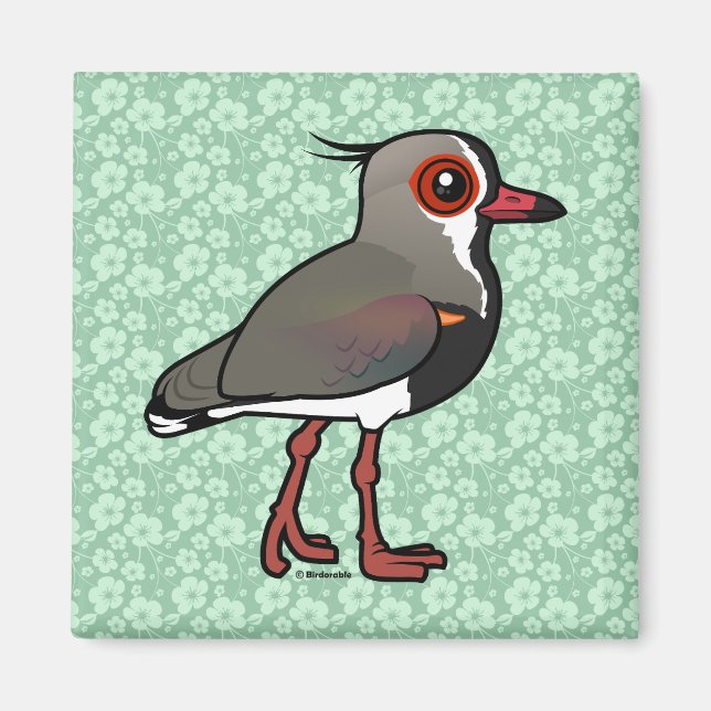 Birdorable Southern Lapwing Magnet (Vorne)