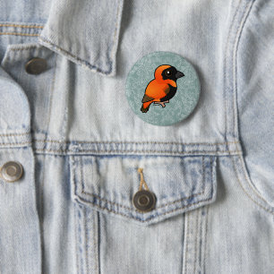 Birdorable Southern Red Bishop Button