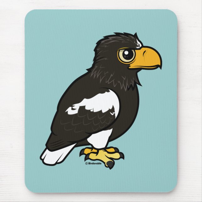 Birdorable Stellers Meer Eagle Mousepad (Vorne)