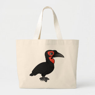 Birdorable südlicher GrundHornbill Jumbo Stoffbeutel