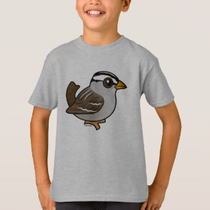 Birdorable Weiß-krönte Spatzen T-Shirt