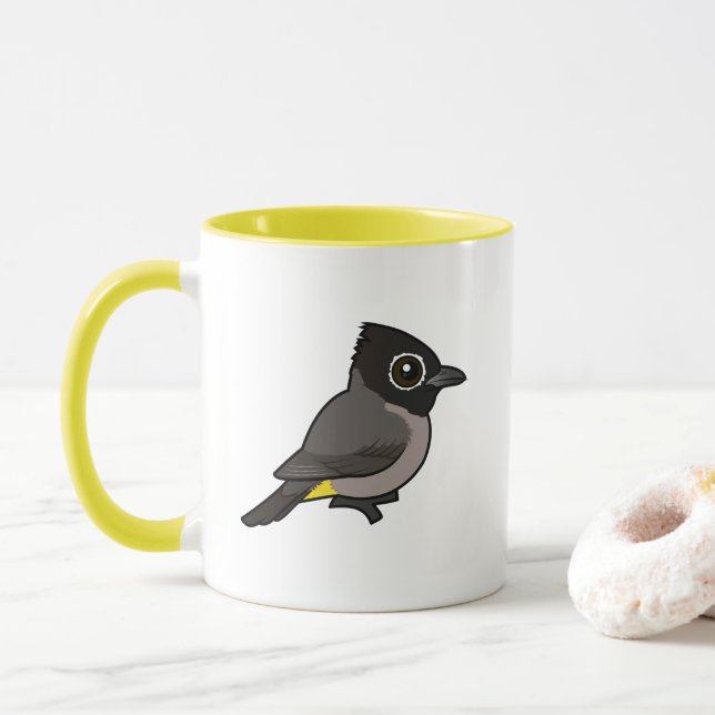 Birdorable Weißbrillenvogel Tasse (Mit Donut)