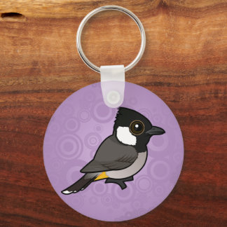 Birdorable Weißohrbülbül Schlüsselanhänger