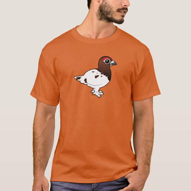 Birdorable Willow Ptarmigan, Sommer männlich T-Shirt (Vorderseite)