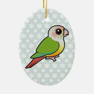 Birdorable Zimt Grünes-cheeked Conure Keramikornament
