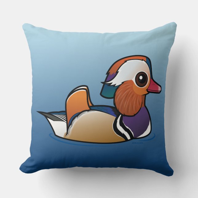 Birdortige Mandarinenente Kissen (Vorderseite)