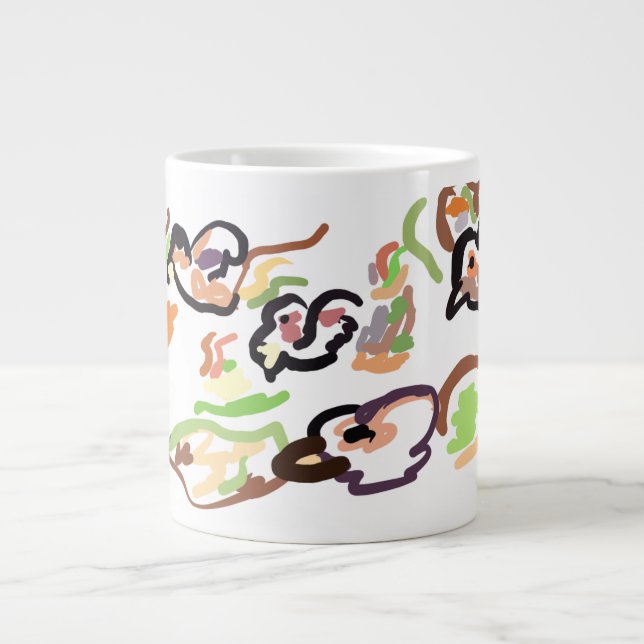 Birds and autumn Jumbo-Tasse (Vorderseite)