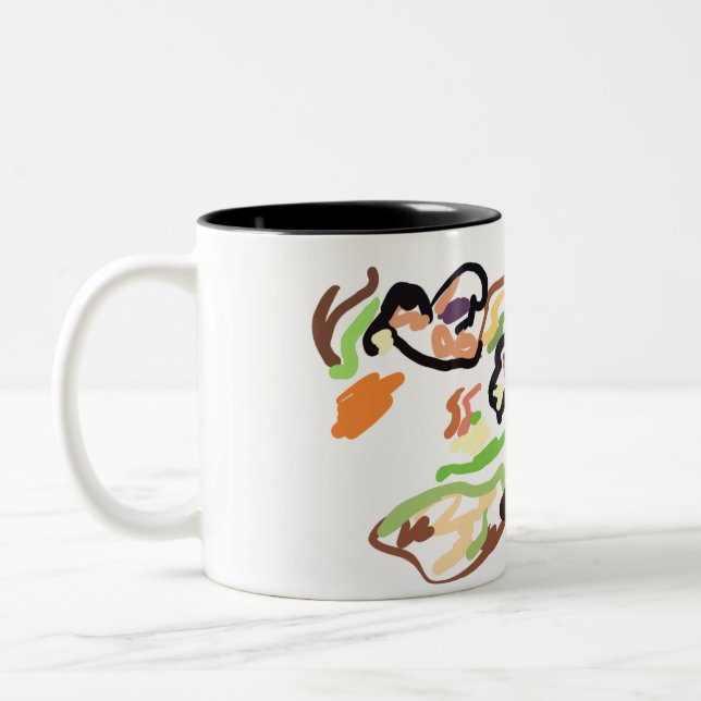 Birds and autumn zweifarbige tasse (Links)