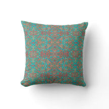 Birds Arabesque Bohemisch Boho Türkis Rotes Grün
