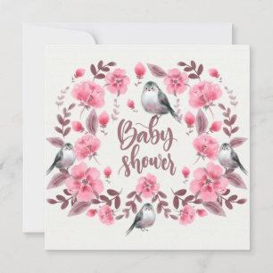 Birds Baby Dusche Feiertagskarte