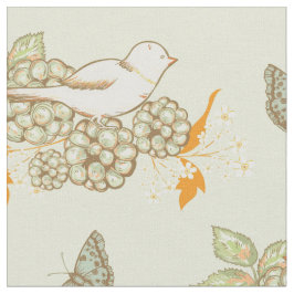 Birds Berries and Butterfells Fabric 2 Stoff