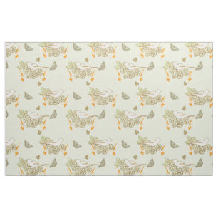 Birds Berries and Butterflies Fabric Stoff
