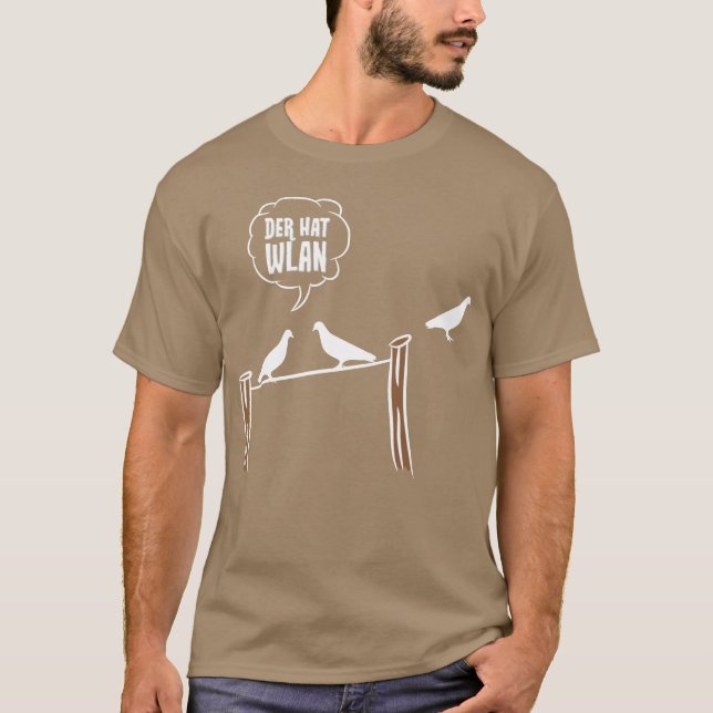 Birds Bird Lover Der Hat WLAN Geschenk Idee Geburt T-Shirt (Vorderseite)
