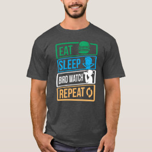 Birds Bird Lover Eat Sleep Bird Birthday Junge T-Shirt