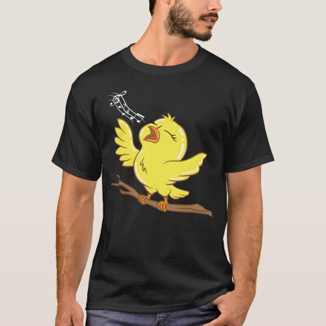 Birds Bird Lover Singing Bird Gift Idea zum Geburt T-Shirt (Vorderseite)