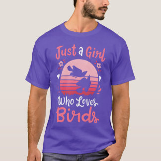 Birds Birdwatcher Ornithologin Bird Lover retro T-Shirt