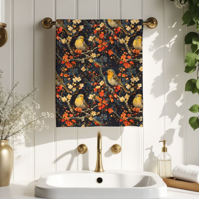 Birds & Blooms Towel Autumn Gift for Their Home (Birds & Blooms Towel Autumn Gift for Their Home)