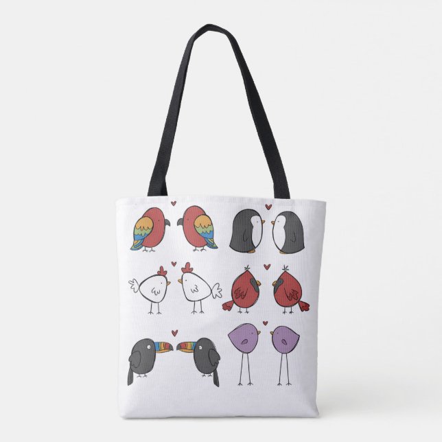 Birds In Love  Tasche (Rückseite)