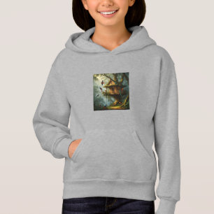 Birds-Jungle-Tree-Gemälde Hoodie
