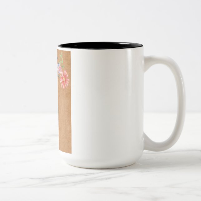Birds-Kaffee-Tasse Zweifarbige Tasse (Rechts)