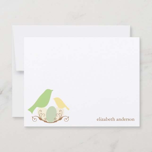 Birds Nest Flat Merci Cartes (Devant)