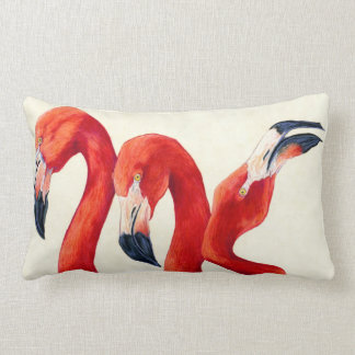 Birds of a Feather - Flamingo-Kissen Lendenkissen