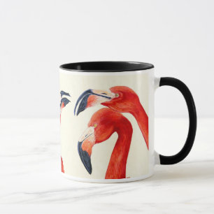 Birds of a Feather - tasse de café de Flamant ros